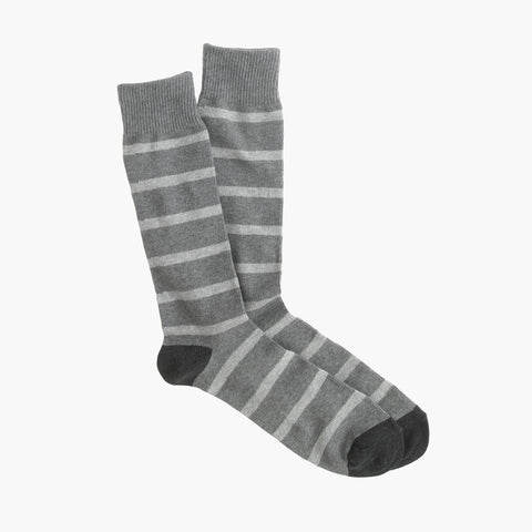 Naval-striped socks